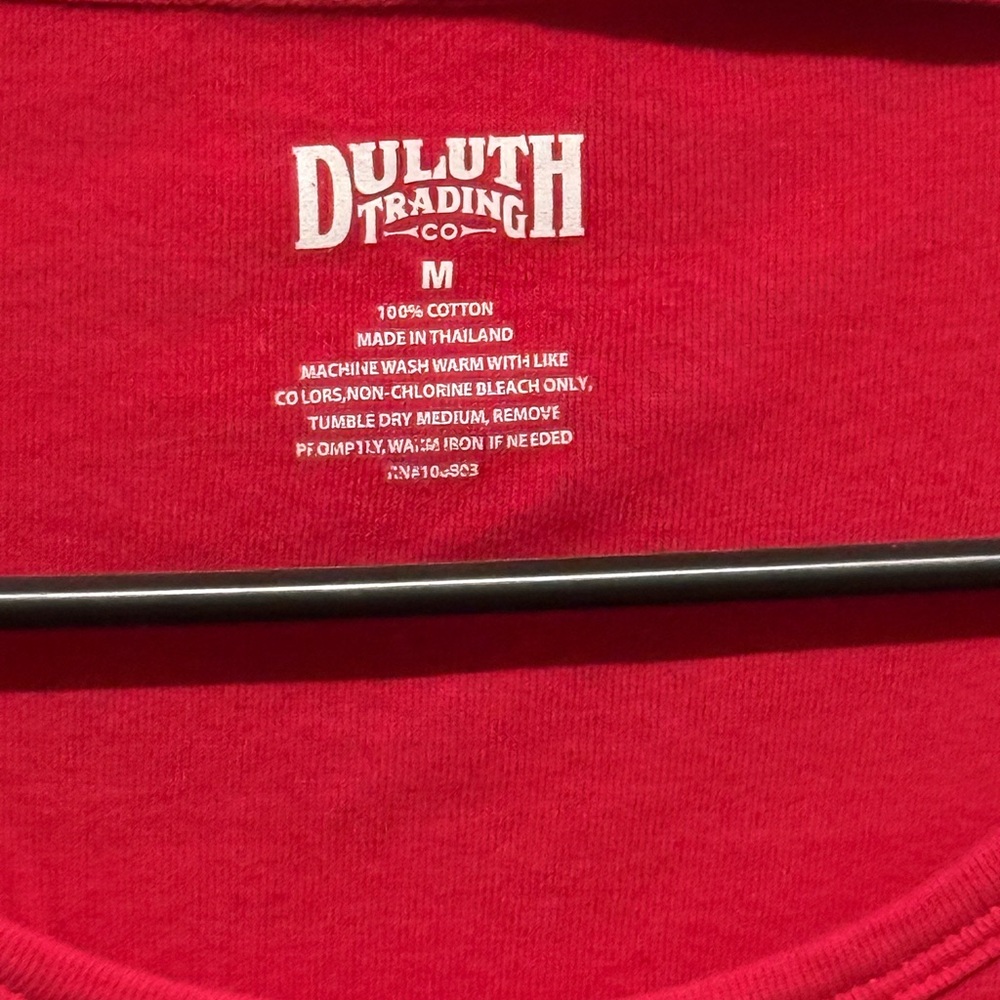 Duluth Trading Co Women's Bright Pink Short Sleeve Tee - Picture 2 of 3